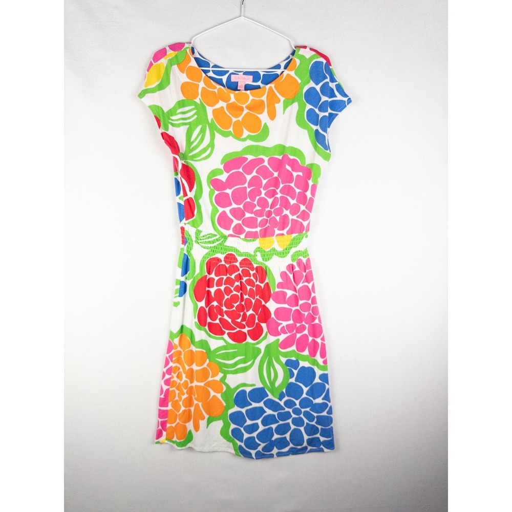 Lilly Pulitzer Hydrangea Dress Womens XS Mini Resort Vacations Short